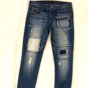 Patch look jeans